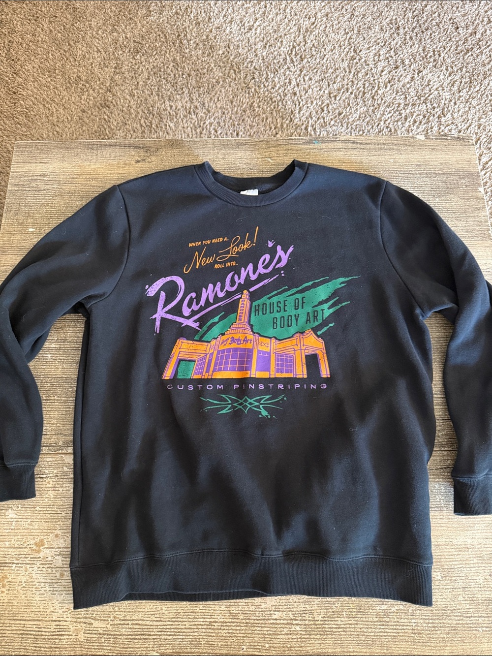 Disney Pixar Cars graphic Ramones crewneck sweatshirt
